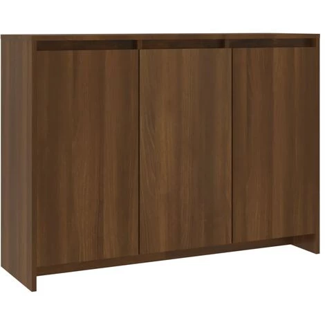 DOC&ET² Buffet Chêne Marron 102x33x75 Cm Aggloméré - Brun 1 DOC&ET² Buffet Chêne Marron 102x33x75 Cm Aggloméré - Brun