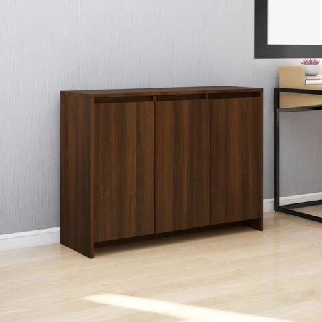 DOC&ET² Buffet Chêne Marron 102x33x75 Cm Aggloméré - Brun 2 DOC&ET² Buffet Chêne Marron 102x33x75 Cm Aggloméré - Brun – Image 2