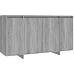 DOC&ET² Buffet Sonoma Gris 135x41x75 Cm Aggloméré - Gris