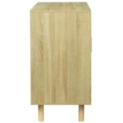 AUTRES Petit Buffet Avec 2 Portes - Pieds Bois De Pin Bleu - L 100 X P 48 X H 90 Cm - BABETTE -Buffet et enfilade Soldes 67422390 5