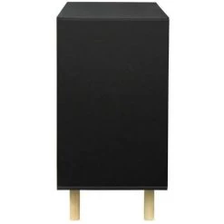 AUTRES Petit Buffet Avec 2 Portes - Pieds Bois De Pin Noir - L 100 X P 48 X H 90 Cm. BABETTE -Buffet et enfilade Soldes 67422396 5