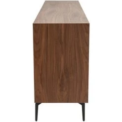 MILIBOO Buffet Design Placage Noyer L180 Cm BLISS - Noyer -Buffet et enfilade Soldes 67445337 3