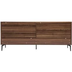 MILIBOO Buffet Design Placage Noyer L180 Cm BLISS - Noyer -Buffet et enfilade Soldes 67445337 4