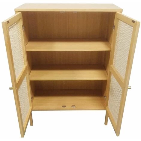 ARNE LYKKE Buffet En Frêne Et Cannage En Rotin 2 Portes Style Scandinave Bloom - Bois Clair 2 ARNE LYKKE Buffet En Frêne Et Cannage En Rotin 2 Portes Style Scandinave Bloom - Bois Clair – Image 2