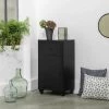 DECOCLICO FACTORY Petit Buffet 1 Porte 1 Tiroir En Métal Noir Mat Bonnie - Negro