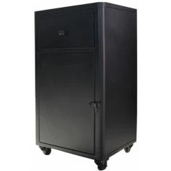 DECOCLICO FACTORY Petit Buffet 1 Porte 1 Tiroir En Métal Noir Mat Bonnie - Negro -Buffet et enfilade Soldes 67620846 4