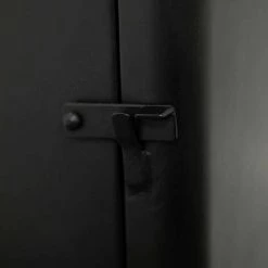 DECOCLICO FACTORY Petit Buffet 1 Porte 1 Tiroir En Métal Noir Mat Bonnie - Negro -Buffet et enfilade Soldes 67620846 5