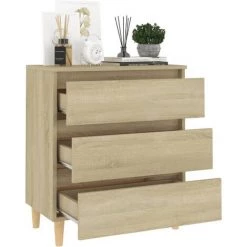 MAISONCHIC Buffet De Cuisine - Buffet, Bahut Et Enfilade - Chêne Sonoma 60x35x69 Cm Aggloméré