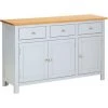 MAISONCHIC Buffet De Cuisine Contemporain - Buffet Bas Commode 110x33,5x70 Cm Bois De Chêne Massif