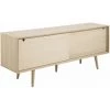 TOILINUX Buffet Diner 5 Tiroirs Et 2 Portes Coulissantes En Panneaux De Particules - Longueur 108 Profondeur 45 Hauteur 71cm - Beige