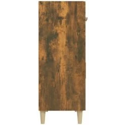 TRUE DEAL Buffet Chêne Fumé 69,5x34x89 Cm Bois D'ingénierie -Buffet et enfilade Soldes 67695065 5