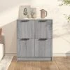 TRUE DEAL Buffet Sonoma Gris 60x30x70 Cm Bois D'ingénierie