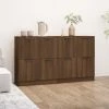 TRUE DEAL Buffets 2 Pcs Chêne Marron 60x30x70 Cm Bois D'ingénierie