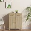 TRUE DEAL Buffet Chêne Sonoma 69,5x34x90 Cm Bois D'ingénierie