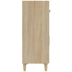 TRUE DEAL Buffet Chêne Sonoma 69,5x34x90 Cm Bois D'ingénierie -Buffet et enfilade Soldes 67695116 5