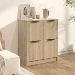 TRUE DEAL Buffet Chêne Sonoma 60x30x70 Cm Bois D'ingénierie -Buffet et enfilade Soldes 67695136 3
