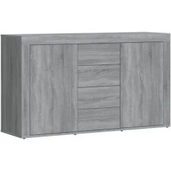 VIDAXL Buffet Sonoma Gris 120x36x69 Cm Bois D'ingénierie - Gris
