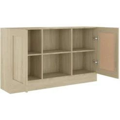 VIDAXL Buffet Chêne Sonoma 120x30,5x70 Cm Aggloméré - Brun -Buffet et enfilade Soldes 67701872 5