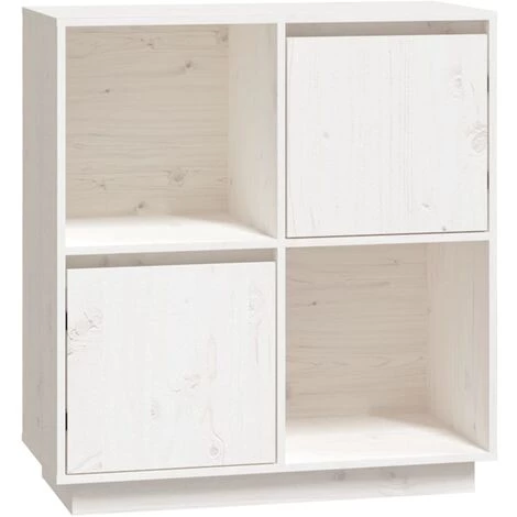 VIDAXL Buffet Blanc 74x35x80 Cm Bois Massif De Pin - Blanc 1 VIDAXL Buffet Blanc 74x35x80 Cm Bois Massif De Pin - Blanc