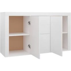 VIDAXL Buffet Blanc 120x36x69 Cm Aggloméré - Blanc -Buffet et enfilade Soldes 67702428 5