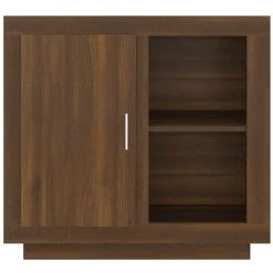 TRUE DEAL Buffet Chêne Marron 80x40x75 Cm 9 TRUE DEAL Buffet Chêne Marron 80x40x75 Cm -Buffet et enfilade Soldes 67936809 5