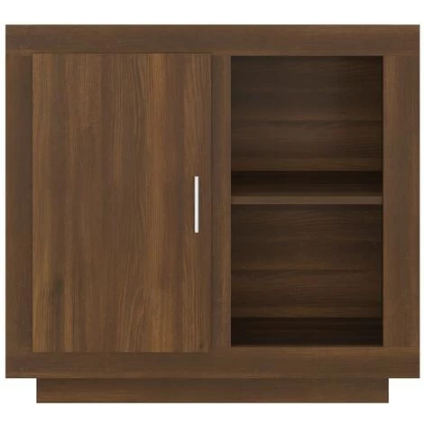 TRUE DEAL Buffet Chêne Marron 80x40x75 Cm 5 TRUE DEAL Buffet Chêne Marron 80x40x75 Cm – Image 5
