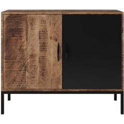 RENDEZ VOUS DéCO Petit Buffet Yamen Bois De Manguier Et Métal - Marron