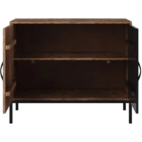 RENDEZ VOUS DéCO Petit Buffet Yamen Bois De Manguier Et Métal - Marron 5 RENDEZ VOUS DéCO Petit Buffet Yamen Bois De Manguier Et Métal - Marron – Image 5