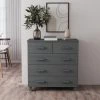 LangRay Meubles Buffet Gris Foncé 79x40x80 Cm Bois Massif De Pin