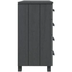 LangRay Meubles Buffet Gris Foncé 79x40x80 Cm Bois Massif De Pin -Buffet et enfilade Soldes 68149009 4