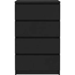 LangRay Meubles Buffet Noir 60x35x98,5 Cm Bois D'ingénierie -Buffet et enfilade Soldes 68151376 4