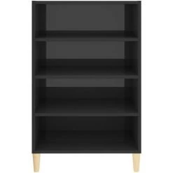 LangRay Meubles Buffet Gris Brillant 57x35x90 Cm Aggloméré -Buffet et enfilade Soldes 68151496 4