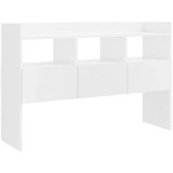 LangRay Meubles Buffet Blanc Brillant 105x30x70 Cm Aggloméré 6 LangRay Meubles Buffet Blanc Brillant 105x30x70 Cm Aggloméré -Buffet et enfilade Soldes 68151527 2