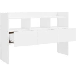 LangRay Meubles Buffet Blanc Brillant 105x30x70 Cm Aggloméré 9 LangRay Meubles Buffet Blanc Brillant 105x30x70 Cm Aggloméré -Buffet et enfilade Soldes 68151527 5