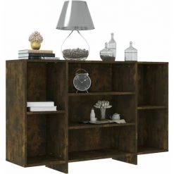 LangRay Meubles Buffet Chêne Fumé 120x30x75 Cm Aggloméré 7 LangRay Meubles Buffet Chêne Fumé 120x30x75 Cm Aggloméré -Buffet et enfilade Soldes 68151588 3