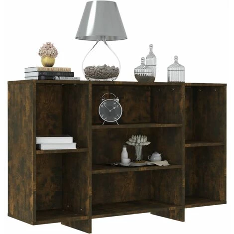 LangRay Meubles Buffet Chêne Fumé 120x30x75 Cm Aggloméré 3 LangRay Meubles Buffet Chêne Fumé 120x30x75 Cm Aggloméré – Image 3