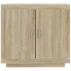 TRUE DEAL Buffet Chêne Sonoma 80x40x75 Cm Bois D'ingénierie -Buffet et enfilade Soldes 68253606 3
