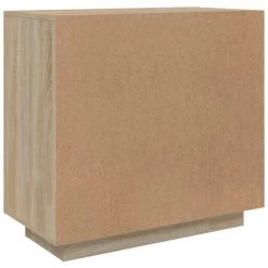 TRUE DEAL Buffet Chêne Sonoma 80x40x75 Cm Bois D'ingénierie -Buffet et enfilade Soldes 68253606 5