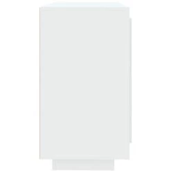 TRUE DEAL Buffet Blanc 80x40x75 Cm Bois D'ingénierie -Buffet et enfilade Soldes 68253650 4