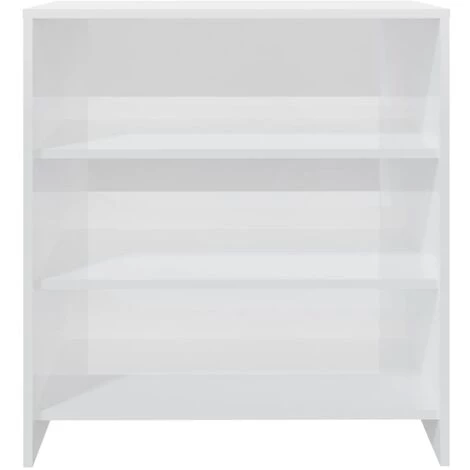 LangRay Meubles Buffet Blanc Brillant 70x40,5x75 Cm Aggloméré 5 LangRay Meubles Buffet Blanc Brillant 70x40,5x75 Cm Aggloméré – Image 5