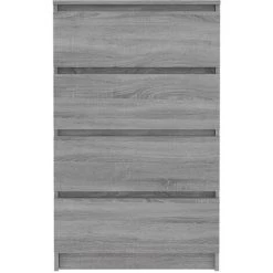 LangRay Meubles Buffet Sonoma Gris 60x35x98,5 Cm Bois D'ingénierie -Buffet et enfilade Soldes 68278091 5