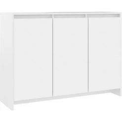 LangRay Meubles Buffet Blanc 102x33x75 Cm Aggloméré -Buffet et enfilade Soldes 68278227 2