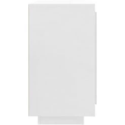 LangRay Meubles Buffet Blanc Brillant 80x40x75 Cm Bois D'ingénierie -Buffet et enfilade Soldes 68278320 4