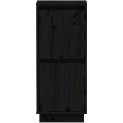 LangRay Meubles Buffets 2 Pcs Noir 31,5x34x75 Cm Bois Massif De Pin 9 LangRay Meubles Buffets 2 Pcs Noir 31,5x34x75 Cm Bois Massif De Pin -Buffet et enfilade Soldes 68278661 5
