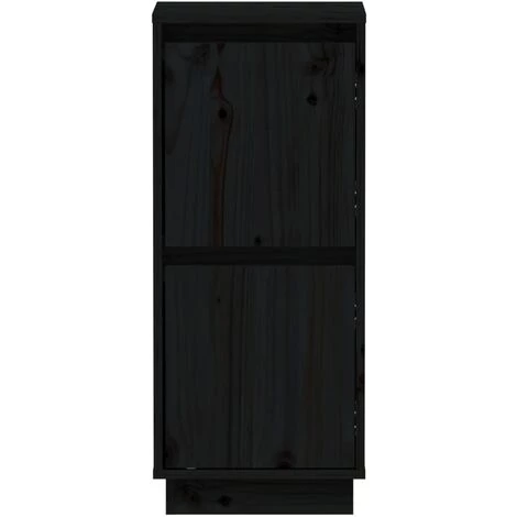 LangRay Meubles Buffets 2 Pcs Noir 31,5x34x75 Cm Bois Massif De Pin 5 LangRay Meubles Buffets 2 Pcs Noir 31,5x34x75 Cm Bois Massif De Pin – Image 5