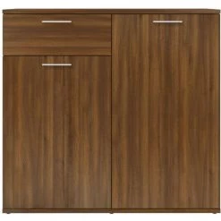 LangRay Meubles Buffet Chêne Marron 80x36x75 Cm Bois D'ingénierie 7 LangRay Meubles Buffet Chêne Marron 80x36x75 Cm Bois D'ingénierie -Buffet et enfilade Soldes 68278725 3