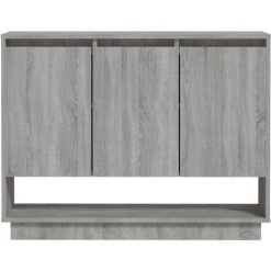 LangRay Meubles Buffet Sonoma Gris 97x31x75 Cm Aggloméré -Buffet et enfilade Soldes 68279620 5