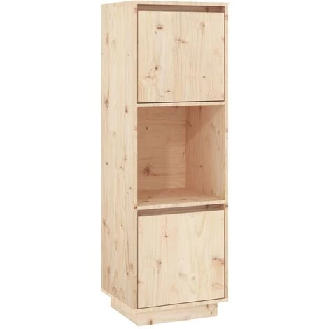 LangRay Meubles Buffet 38x35x117 Cm Bois Massif De Pin 2 LangRay Meubles Buffet 38x35x117 Cm Bois Massif De Pin – Image 2