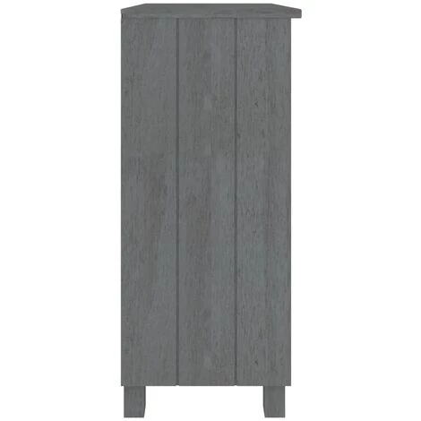 LangRay Meubles Buffet Gris Foncé 85x35x80 Cm Bois Massif De Pin 4 LangRay Meubles Buffet Gris Foncé 85x35x80 Cm Bois Massif De Pin – Image 4