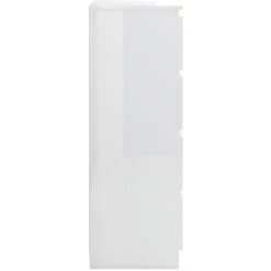 LangRay Meubles Buffet Blanc Brillant 60x35x98,5 Cm Bois D'ingénierie -Buffet et enfilade Soldes 68280131 5